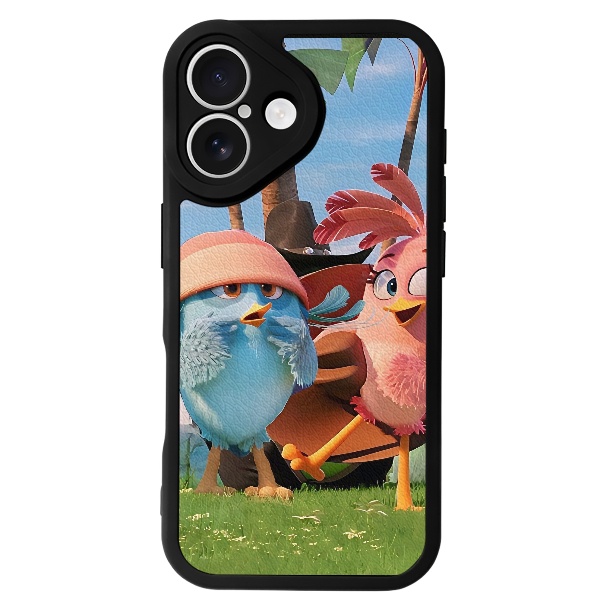 （画像用） Angry Birds アングリーバード 【iPhone 16シリーズ対応】シリコンスマホケース（レザー調） 材質：シリコン